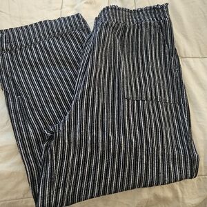 Striped Black and White Pants